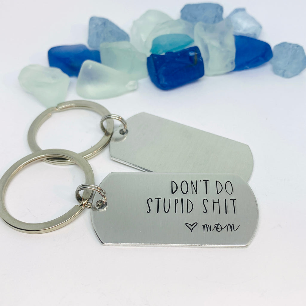 Latady 3 Pack Funny Keychain, Don't Do Stupid from Mom, Fashion