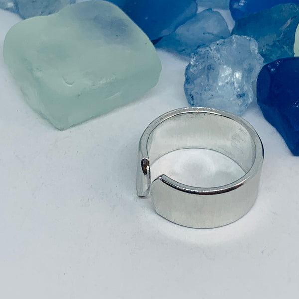 Sunflower Hand Stamped Cuff Ring with Swarovski Crystal | Birthstone Ring | Outdoorsy Nature Flowers | Gift | Ukraine