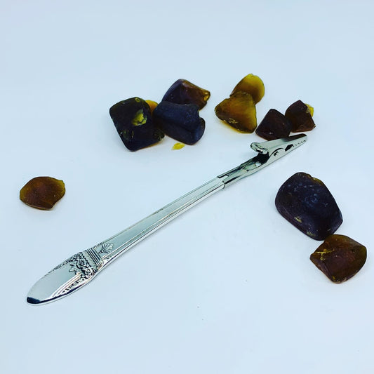 Vintage Silver Plated Third Hand Roach Clip | Novelty Pot Marijuana Joint | Handy Tool