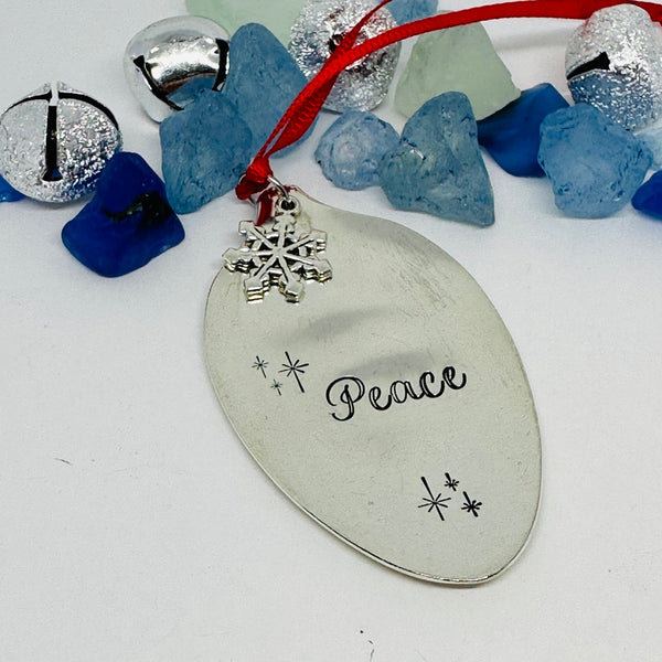 Vintage Spoon Bowl Ornament | Christmas Ornament | Hand Crafted Silver Plated Ornament | Holiday | Tree Decoration
