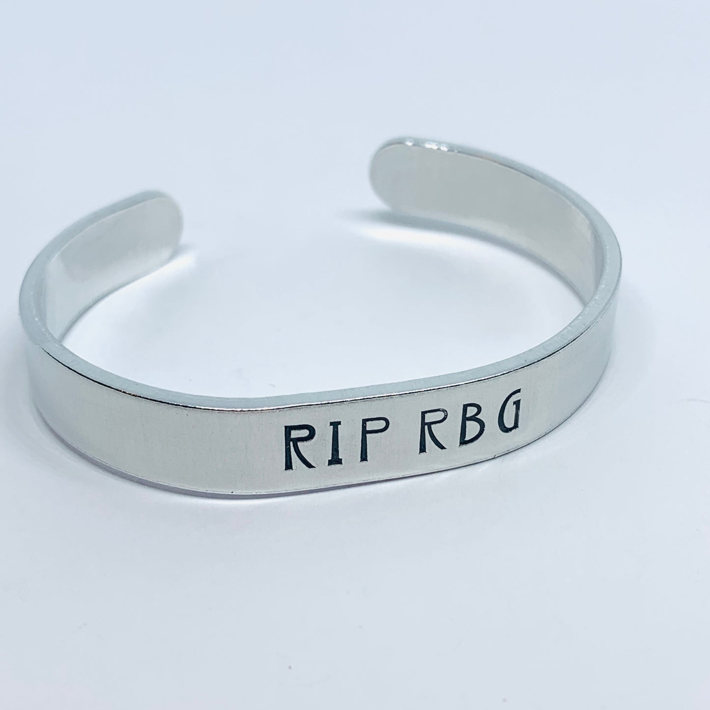 RIP RBG - Hand Stamped Cuff Bracelet