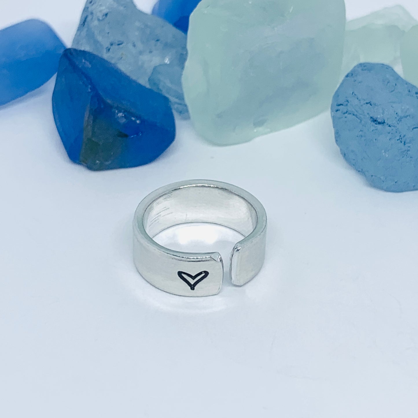 LOVE Hand Stamped Ring | Trans L⚧VE Ring | Stamped Metal Stacking Ring | Adjustable Ring | Gift for Them Him Her