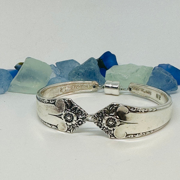 “Starlight ” Spoon Bracelet | Rogers & Bro IS 1950 | Vintage Silverware | Holmes and Edwards | Up-Cycled Bracelet | Spoon | Antique