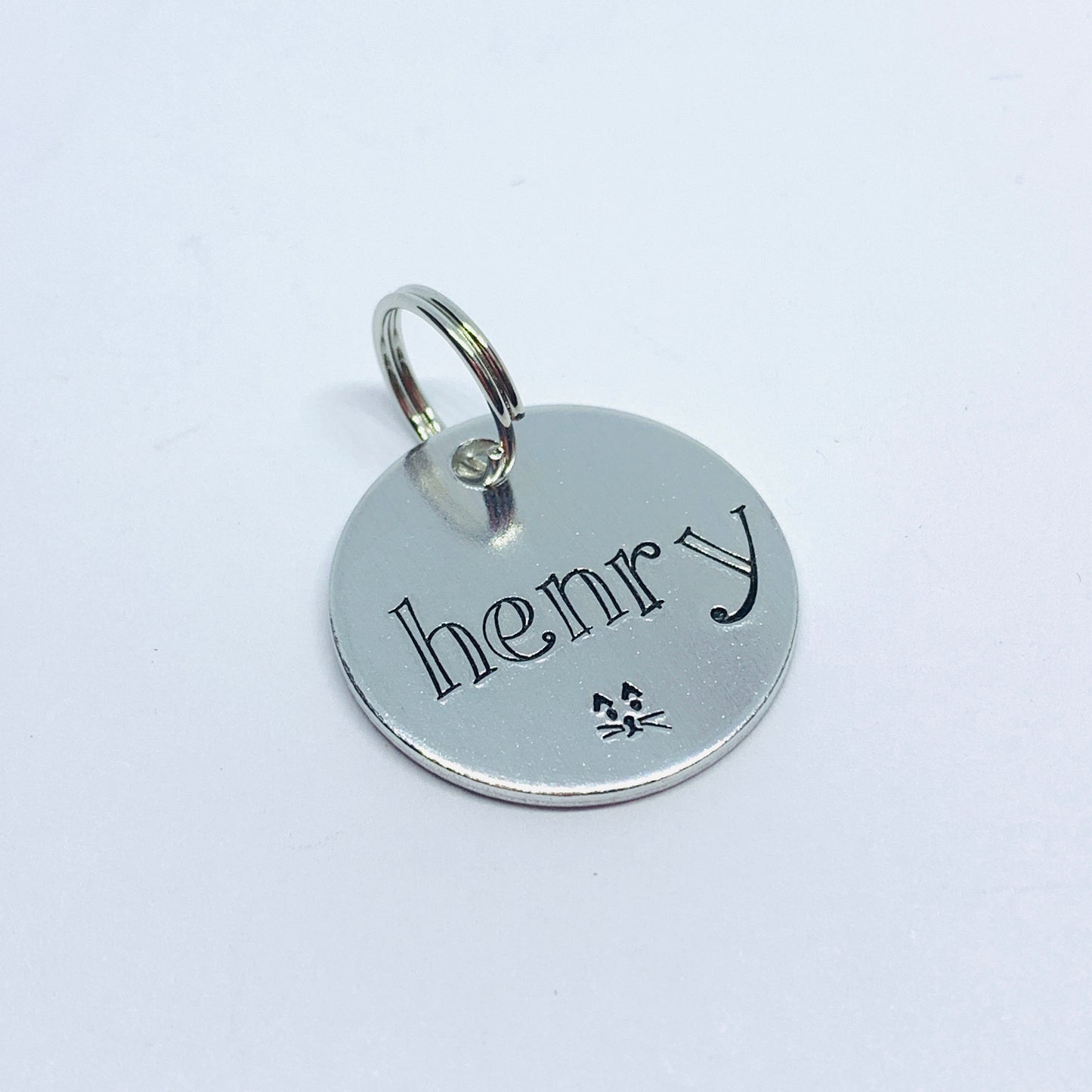 Round - Hand Stamped Pet Tag - Personalize Me!