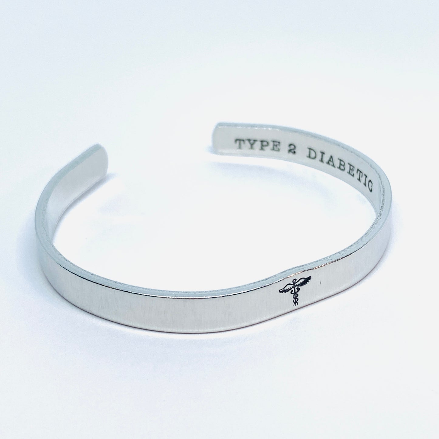 Medical Alert - Hand Stamped Cuff Bracelet