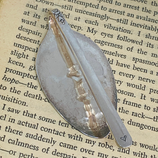 Vintage Spoon Hand Stamped Bookmark - Various Pattern & Sayings