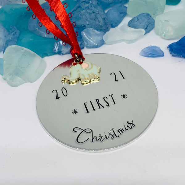 First Christmas 2023* Hand Stamped Ornament | Baby’s First Ornament | Christmas Ornament | Hand Crafted Ornament | Holiday Tree Decoration
