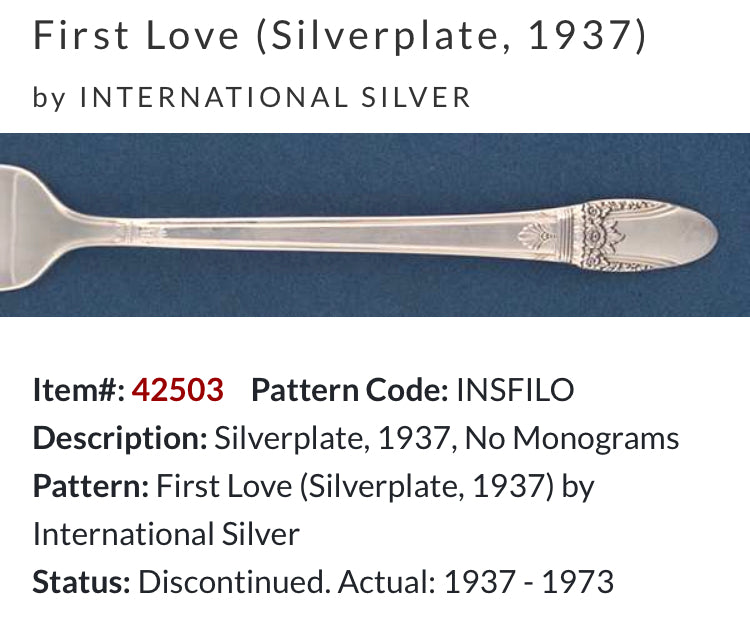 “First Love” 1937 Spoon Necklace | Vintage Silverware | Up-Cycled Jewelry | Silverware Spoon Pendant | Antique