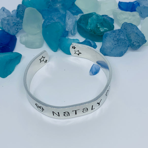 Disney-Inspired Mouse Cuff Bracelet | Hand Stamped Unisex Bracelet | His & Her Mouse Jewelry | Personalize Me