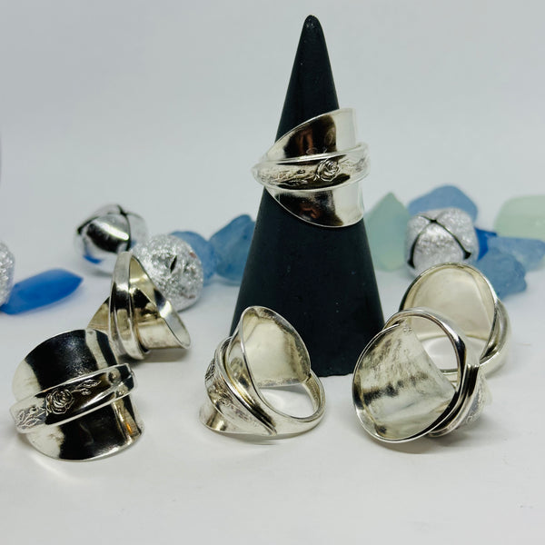 Saddle Demitasse Spoon Ring | Vintage Silverware | Upcycled Ring | Silverware | Antique