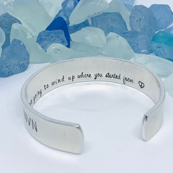 POW Hand Stamped Cuff Bracelet | Memorial Bracelet | POW MIA Vietnam | Custom Order | Personalize Me