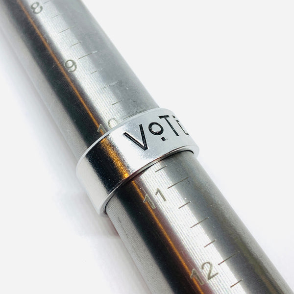 VOTE - Hand Stamped Ring and/or Necklace | Patriot Privilege | Democratic | Voting Rights | Presidential Senatorial