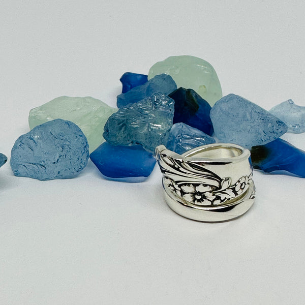 “Evening Star” 1950 Vintage Spoon Ring | Silverware | Upcycled | Antique