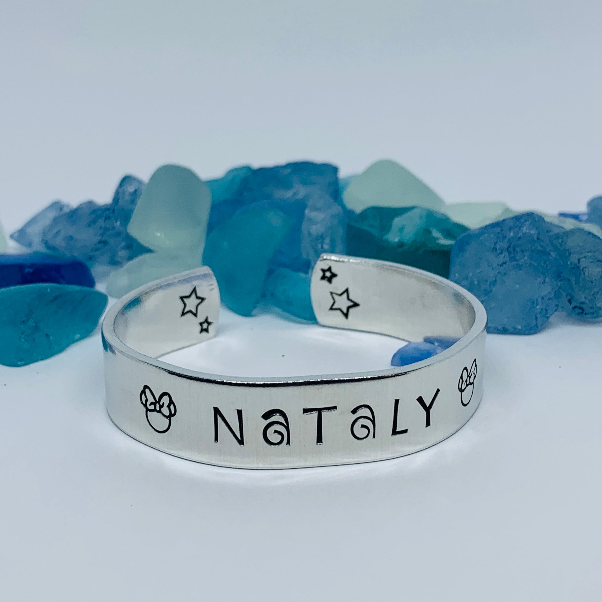 Disney-Inspired Mouse Cuff Bracelet | Hand Stamped Unisex Bracelet | His & Her Mouse Jewelry | Personalize Me