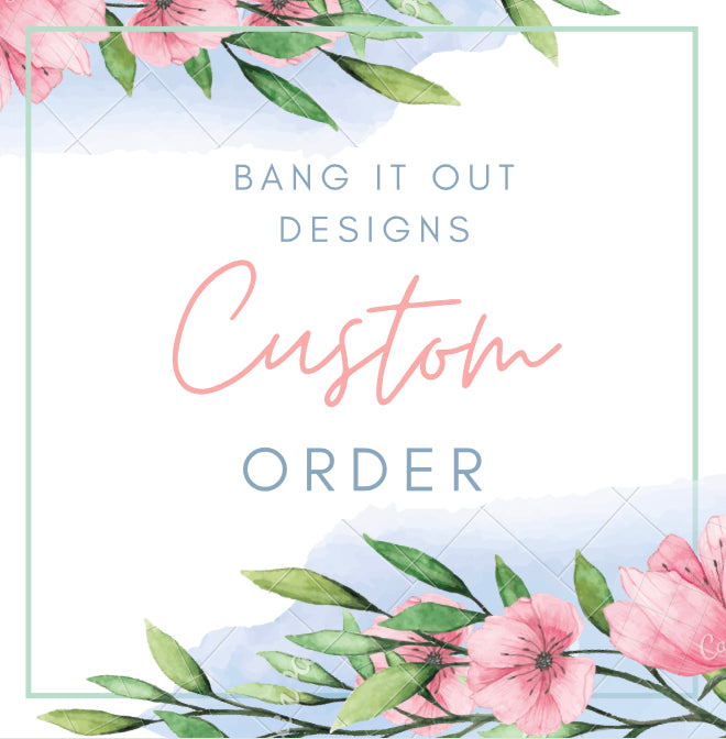 Custom Order for Rebecca - Hand Stamped Metal Cuff Bracelets