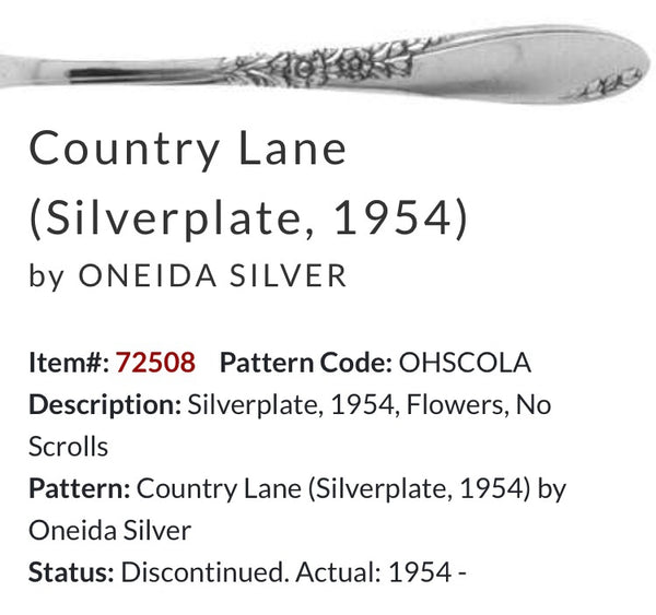 “Country Lane” 1954 Spoon Bracelet | Vintage Silverware | Oneida | Up-Cycled Bracelet | Silverware Spoon Bracelet | Antique Spoon Bracelet