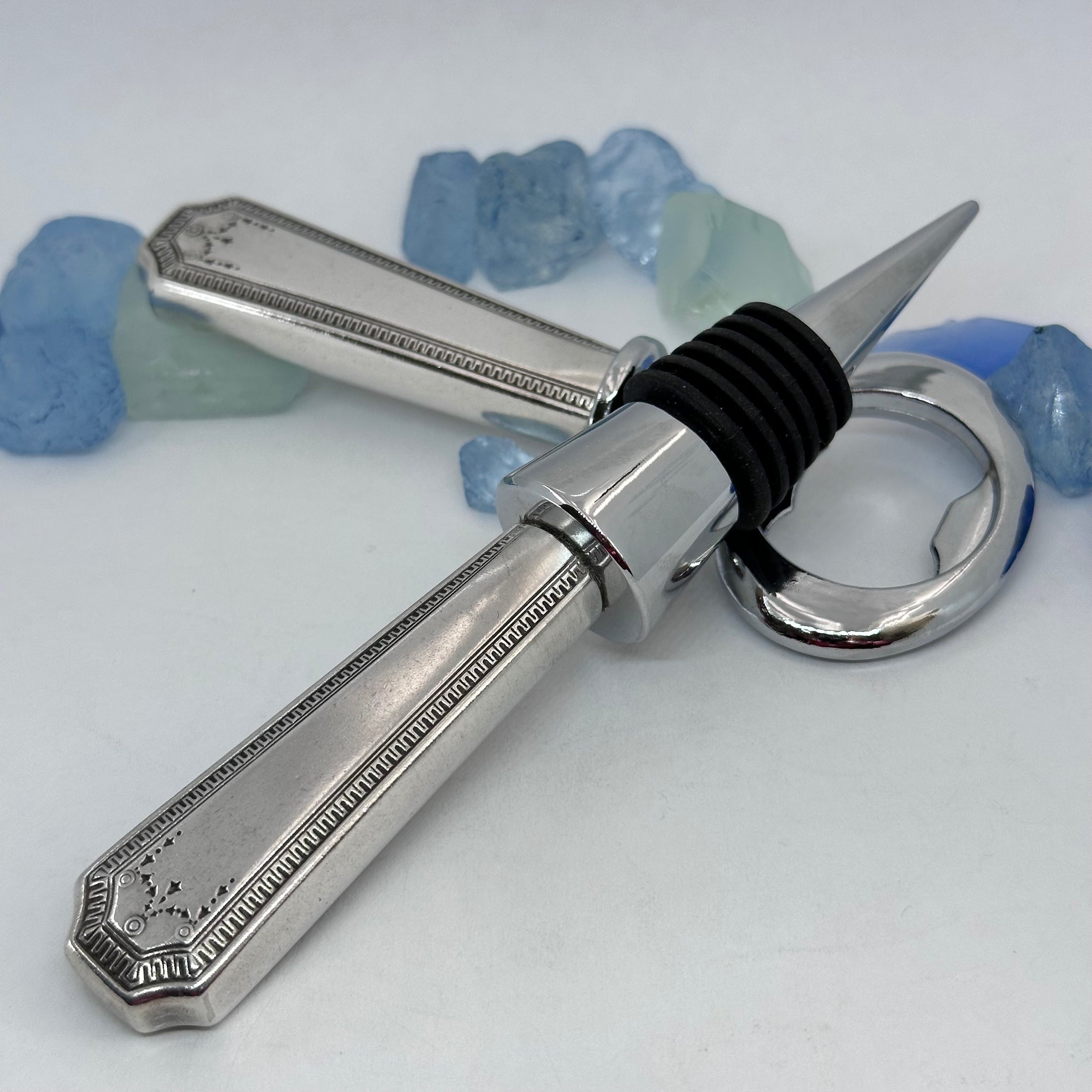 "Adam” Vintage Silverware Bottle Opener | Silverplate 1917 | Up-Cycled Church Key | Antique Knife