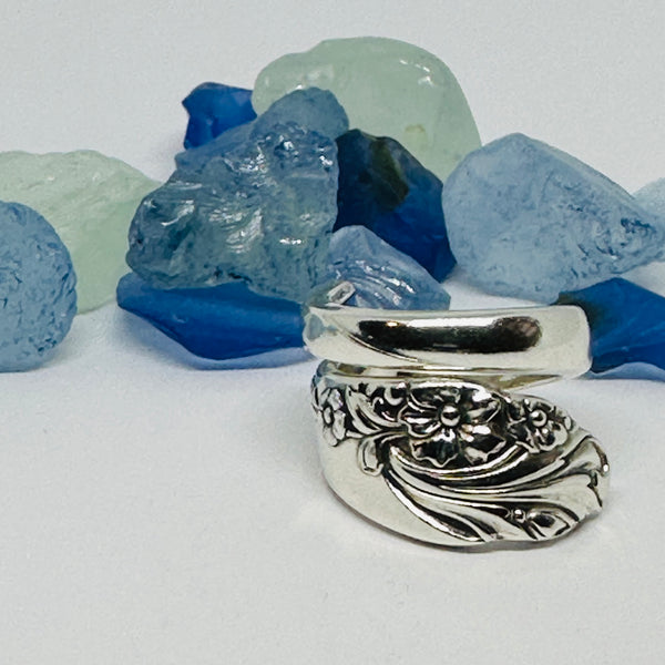 “Evening Star” 1950 Vintage Spoon Ring | Silverware | Upcycled | Antique