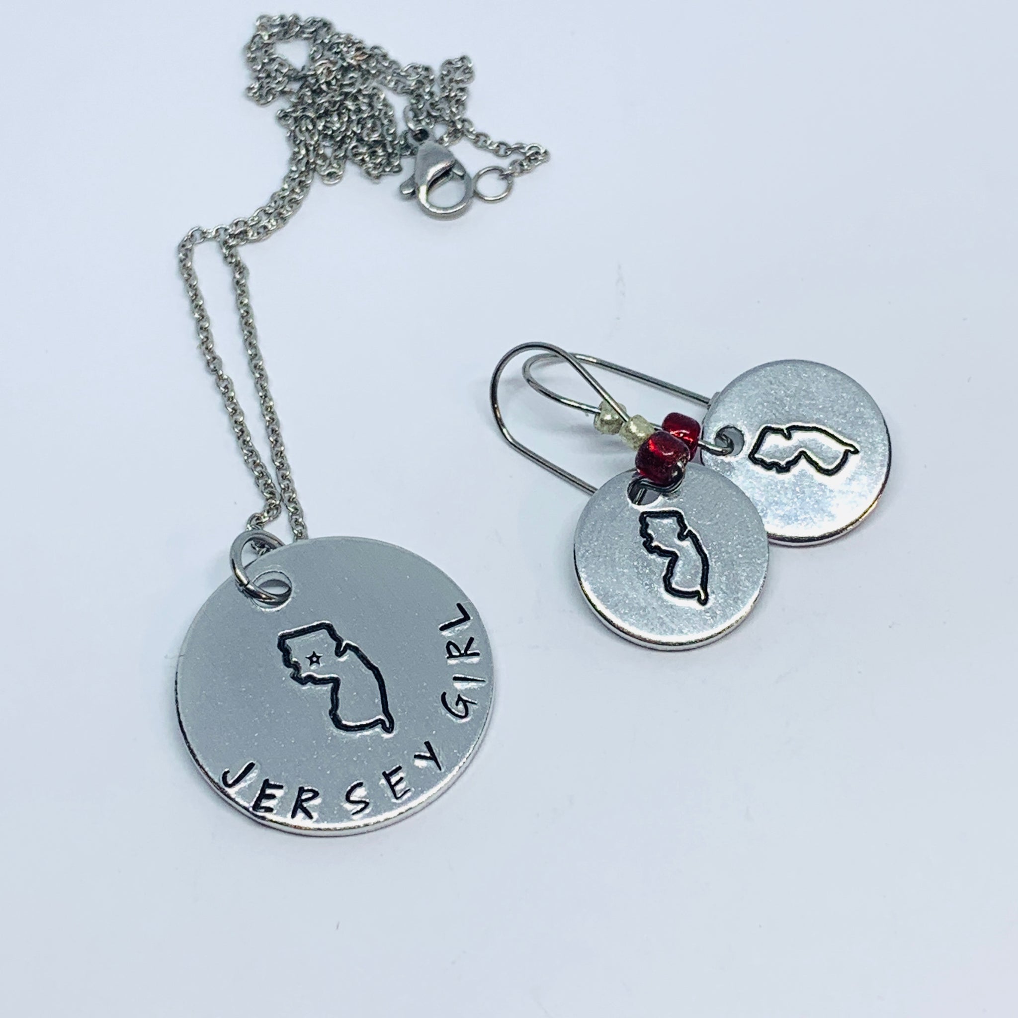 Jersey Girl Tag - Hand Stamped Necklace